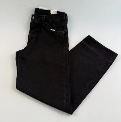Pantalones de mezclilla Levi's Premium para hombre 555 calce relajado pierna recta cremallera 31x32 negros nuevos con etiquetas Foto 1 de 4