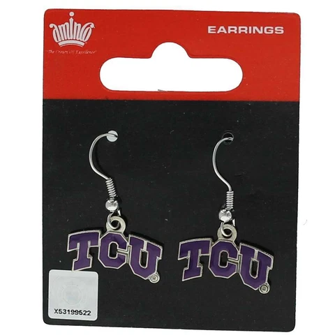 TCU Horned Frogs Dangler Earrings Cover