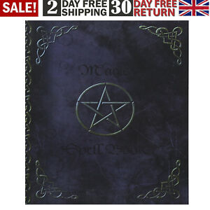 Witchery Magic Spell Book of Shadows Grimoire Gifts 90 Blank Spells Records