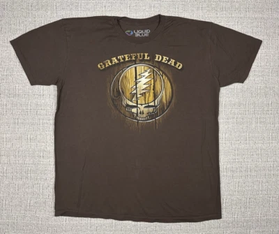 Grateful Dead Líquido Azul Marrón Galaxia Logo Calavera Talla XL Roba Tu Cara Usado en Excelente Condición Foto 1 de 4