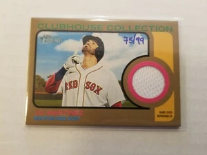 2022 Topps Heritage Clubhouse Collection Jersey Relic JD Martinez #CCJM Gold /99 - Picture 1 of 1