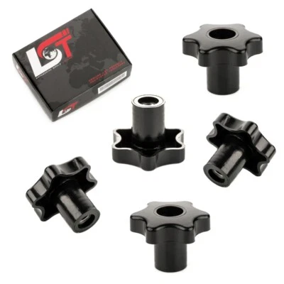 5x Sterngriff Mutter mit Durchgangsgewinde M8 Ø40mm Klemmmutter Griffmutter - Bild 1 von 4