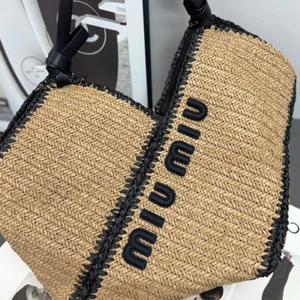 MIU Strandtasche Große Einkaufskorb-Tasche Tragbar & Geräumig für Strand Alltag - Bild 1 von 5