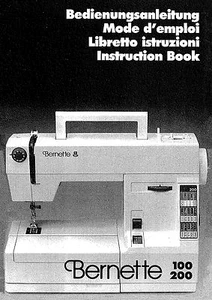 CD * BERNINA BERNETTE 100 200 Instruction / OPERATING MANUAL & WORKBOOK - Picture 1 of 4