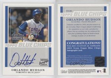 2003 Topps Team Topps Blue Chips Auto Orlando Hudson #TT-OH Auto