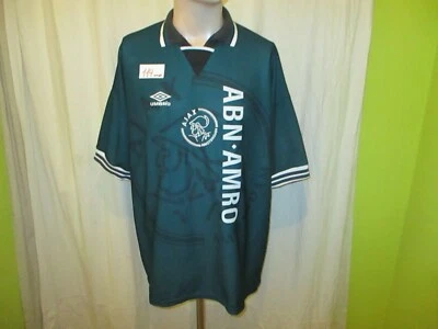 Ajax Amsterdam umbro Auswärts Trikot 1995/96 "ABN- AMRO" + Nr.9 Gr.XL TOP - Bild 1 von 4