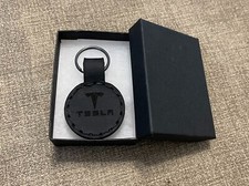 Personalized Leather Key Card Fob for Tesla Model 3 / Y (Made to order)