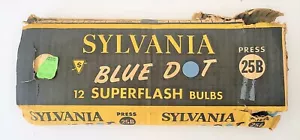 Sylvania Blue Dot Press 25B Vintage Cámara Foto Flash Bombillas, Caja de 12 - Imagen 1 de 3