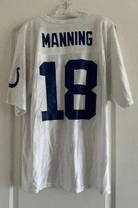 INDIANAPOLIS COLTS Peyton Manning White NFL Football Pullover Jersey-LARGE - Picture 1 of 7