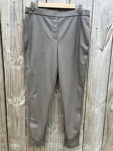 Chico’s Kunstleder vorne Ponte Stretch Legging Hose beige Größe 2 oder US 12 - Bild 1 von 6