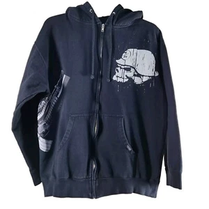 RARA Sudadera con Capucha de Metal Mulisha con Crevera Media Motocross Bicicletas de Suciedad Y2K *LEER* - Imagen 1 de 11