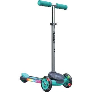 Razor Kids Trike Scooter Adjustable LED Lights Beginner Teal Blue Rollie DLX - Picture 1 of 8
