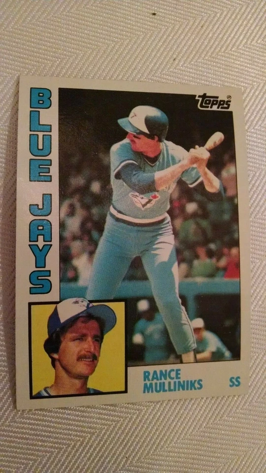 1984 Topps Rance Mulliniks #762 Ex-vg Toronto Blue Jays - Image 1 of 1