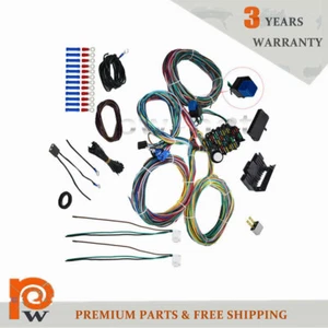 NEW 21Circuit Wiring Harness Universal X-long wires For Chevy Ford Hotrods - Picture 1 of 6