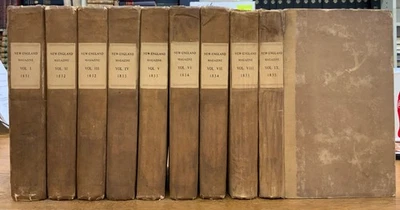 1831 - 1835 New England Magazine Volumes 1-9 Nathaniel Hawthorne 1st Edition - Image 1 of 4
