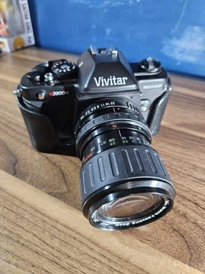 Vivitar V3800N 35mm Manual SLR Camera w 28-70mm MacroZoomLens Flash&caseuntested - Image 1 of 4