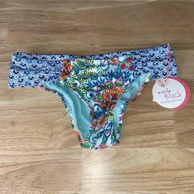 Parte inferior de bikini Profile Blush Gottex XS flores nuevo con etiquetas Foto 1 de 4