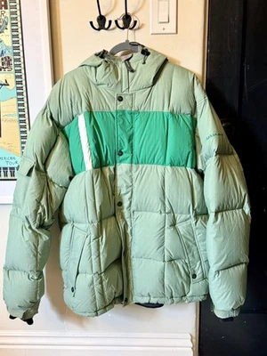 Para hombres SESSIONS Plumón Esquí Snowboard Sudadera con Capucha Chaqueta-RECCO-Verde-Talla XL  Foto 1 de 4