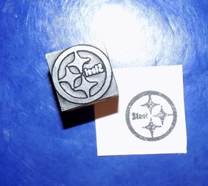 Vintage "Steel" Logo Wood & Metal Letterpress Printers Block - Picture 1 of 2