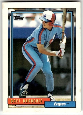 1992 Topps #224 Bret Barberie Montreal Expos Baseball - Image 1 of 2