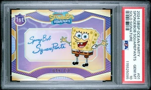 2024 WONDERCARD SPONGEBOB SQUAREPANTS MIRROR SERIES-OCEAN PARTY SOLO SIG #01 - Picture 1 of 4