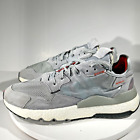 Adidas Nite Jogger Mens Running Shoes Size 11.5 Gray Reflective Sneakers 3M Walk