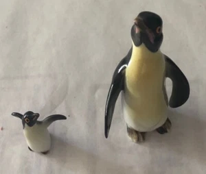 2 pinguini Procelin in miniatura (vedi descrizione) - Foto 1 di 7
