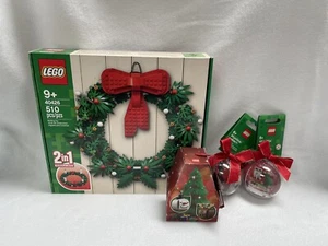 LEGO 40426 Corona di Natale, Ornamenti 854038 Renna 854037 Babbo Natale 854050 Duo - Foto 1 di 5