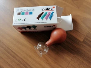 Schröpfglas (zur Massagebehandlung) * Pulox * Größe 32 * Braun * Neu und OVP * - Bild 1 von 4