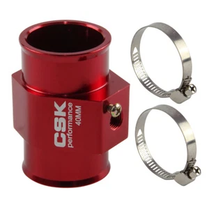 40MM 1.57" Water Temp Gauge Radiator Sensor Adaptor Attachment Aluminum red - Picture 1 of 10