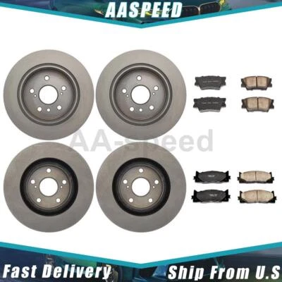 刹车片和转子前后适用于丰田凯美瑞 2011 2010 2009 2008 2007 — 第 1/4 张图片