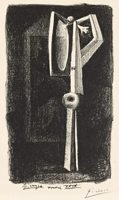 PABLO PICASSO: Figura, bañista en cabaña: impresión artística de archivo Foto 1 de 2