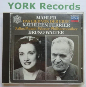 MAHLER - Das Lied Von Der Erde FERRIER / PATZAK / WALTER Vienna PO - Ex CD Decca - Imagen 1 de 3