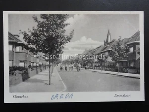 Netherlands GINNEKEN Breda KON EMMALAAN - Old RP Postcard - Picture 1 of 2