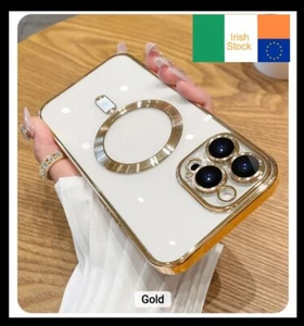 Shockproof GOLD Phone Case Cover For iPhone 12 13 14 15 16 Pro Max Protector - Picture 1 of 19