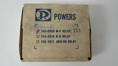 Powers 243-0009 multi purpose relay pneumatic new - Image 1 of 4