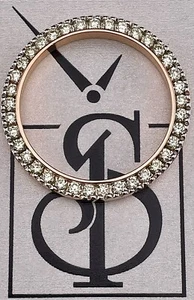 2.0 Carat PRONG Diamond Bezel Steel Rose Plated FOR Rolex 31mm Datejust - Picture 1 of 5