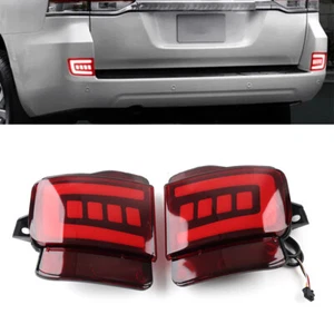 Rear Bumper DRL Turn Signal Brake Lamp For Toyota Land Cruiser LC200 2016-2021 - Picture 1 of 15
