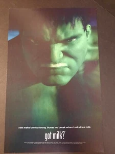 GOT MILK? The Incredible Hulk Marvel Comics htf ~ Comic Page PRINT AD 2003 - Picture 1 of 1
