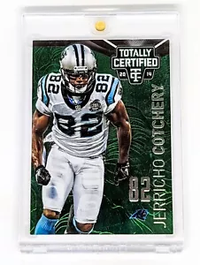 2014 Totally Certified Platinum Green #15 Jerricho Cotchery /5 Carolina Panthers - Picture 1 of 2