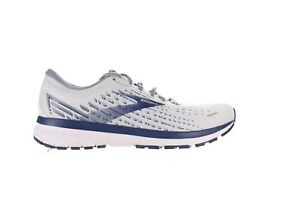 Brooks Mens Ghost 13 White/Grey/Deep Cobalt Running Shoes Size 13 (2371471)