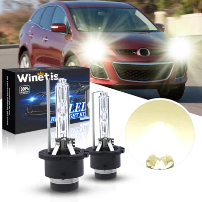 2pcs D2S HID 4300K white Headlight Replacement Bulbs for Mazda CX-7 2007-2012 - Image 1 of 4