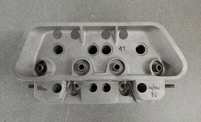 NICE USED ORIGINAL GENUINE PORSCHE 356B 356C CYLINDER HEAD 1600 NORMAL NLA #47 - Image 1 of 4