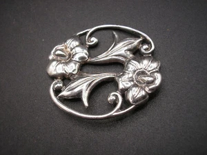 antike Brosche Sterlingsilber - Bild 1 von 3