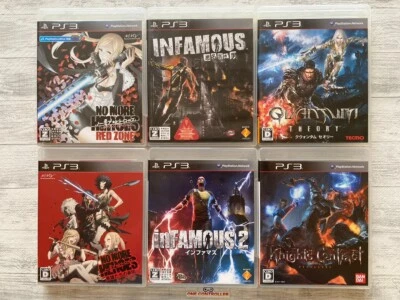 SONY PS3 No More Heroes & inFamous 1 2 & Quantum Theory & Knights Contract set - Image 1 of 4