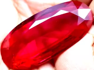 Natural 122.70 Ct Mogok Pink Huge Ruby Sparkling GGL Certified Loose Gemstone - Picture 1 of 10