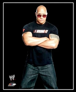 FOTO DE LUCHA LIBRE AUTÉNTICA CON LICENCIA OFICIAL DE WWE THE ROCK 8X10 ARCHIVO DE FOTO 7 - Imagen 1 de 1