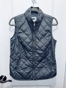 Old Navy  Women Gray Lightweight Quilted Casual Fully Lined Vest Small - Picture 1 of 6