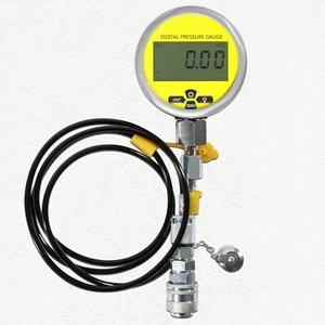 10000PSI Digital Hydraulic Pressure Gauge Test Coupling Kit 1/4 NPT 700BAR/70Mpa - Picture 1 of 9