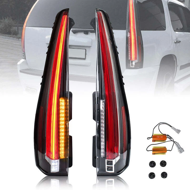 For 07-14 GMC Yukon Chevrolet Tahoe Suburban Startup Animation Rear Tail Lights - Image 1 of 4